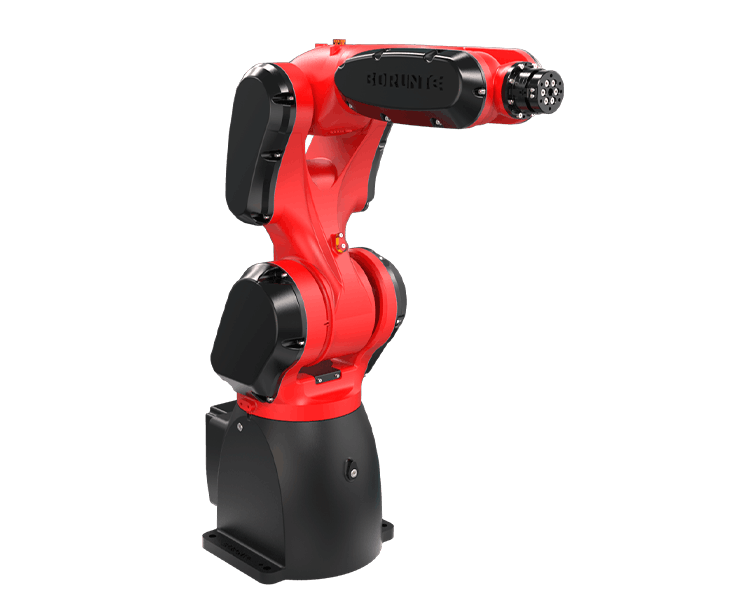 Robô industrial de seis eixos Borunte, integrado pela Syntro