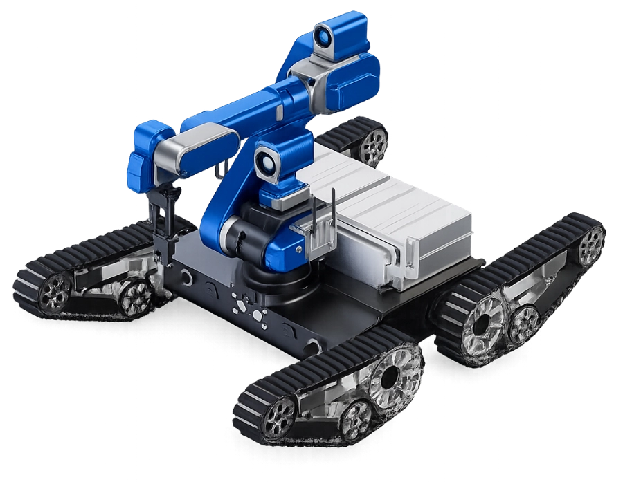 Robô Telemax com rodas, da Syntro